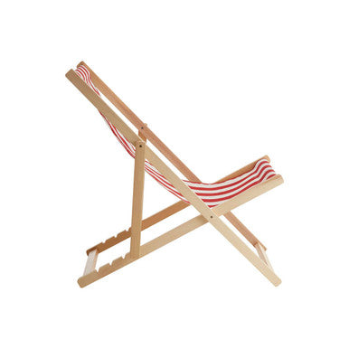Beauport Red And White Deck Chair