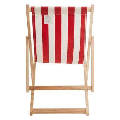 Beauport Red And White Deck Chair
