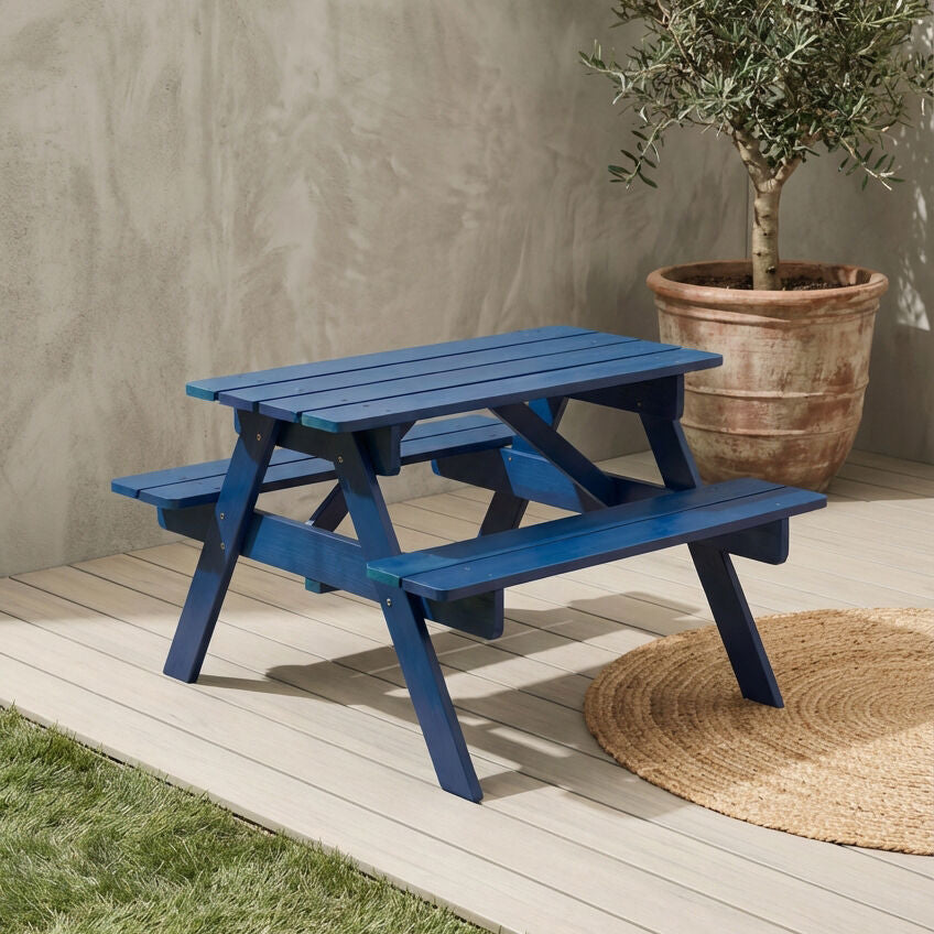 Brighton Blue Kids Picnic Bench