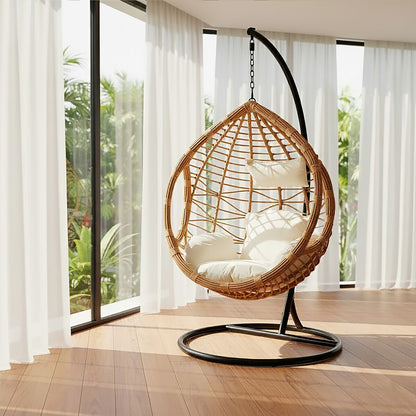 Goa Natural Rattan Effect Hanging Chair