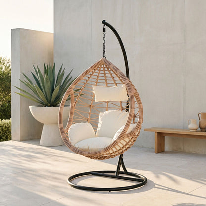 Goa Natural Rattan Effect Hanging Chair