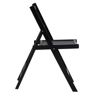 Beauport Black Wood Folding Chair
