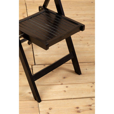 Beauport Black Wood Folding Chair