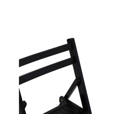 Beauport Black Wood Folding Chair