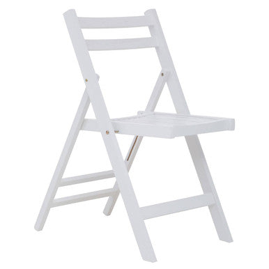 Beauport White Wood Folding Chair
