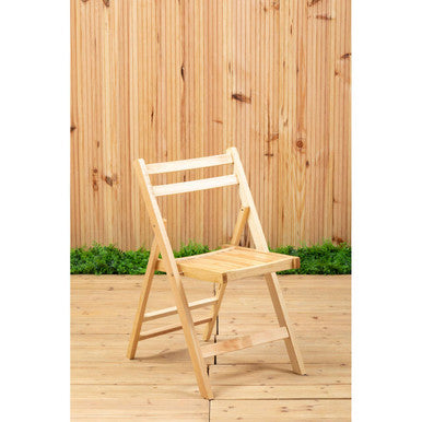 Beauport Natural Finish Folding Chair