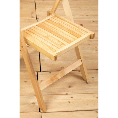 Beauport Natural Finish Folding Chair
