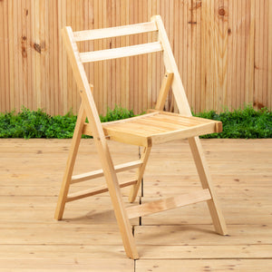 Beauport Natural Finish Folding Chair