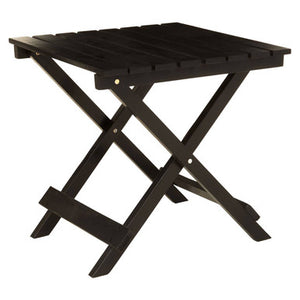Beauport Black Wood Folding Table