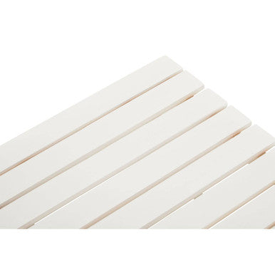 White Weather Resistant Solid Wood Folding Table, Beauport