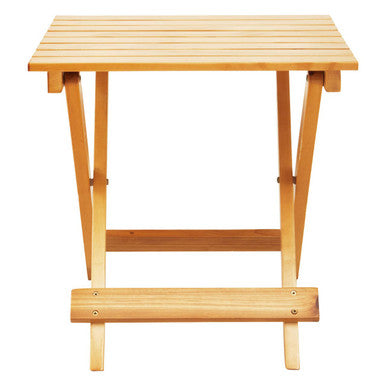 Natural Weather Resistant Solid Wood Folding Table, Beauport