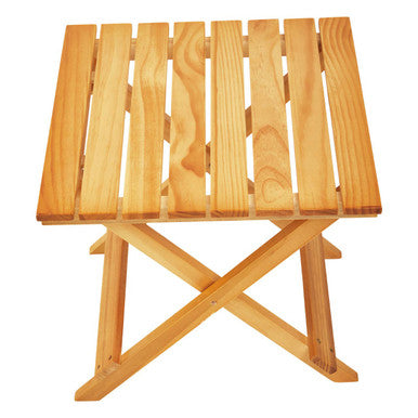 Natural Weather Resistant Solid Wood Folding Table, Beauport
