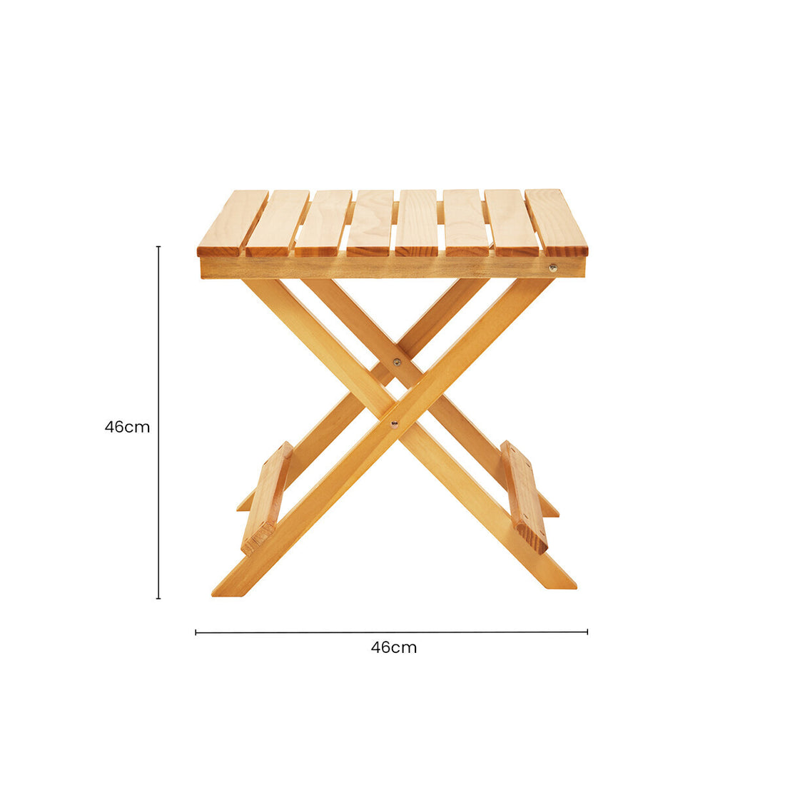 Natural Weather Resistant Solid Wood Folding Table, Beauport