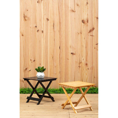 Natural Weather Resistant Solid Wood Folding Table, Beauport