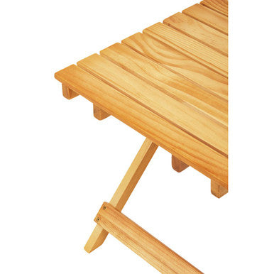 Natural Weather Resistant Solid Wood Folding Table, Beauport