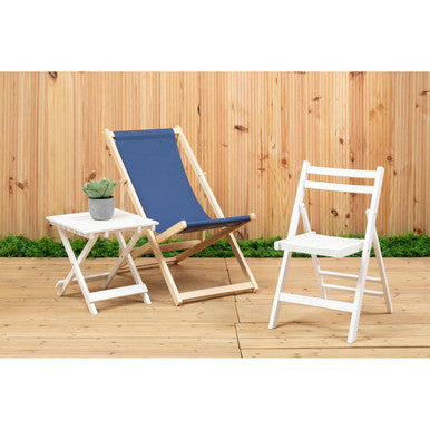 Beauport Blue Deck Chair
