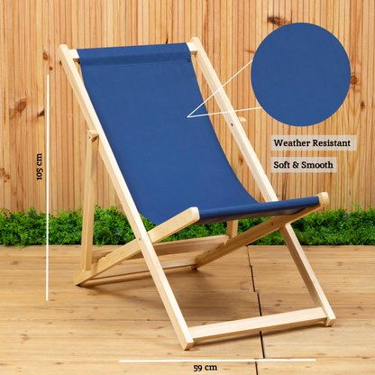 Beauport Blue Deck Chair