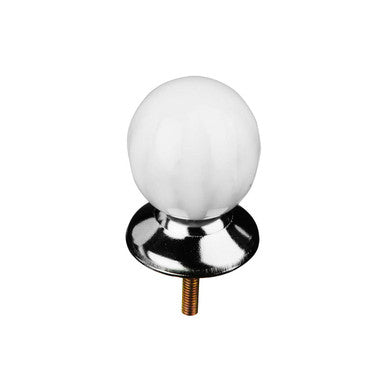 Set Of 4 Retro Style White Ceramic Drawer Knobs