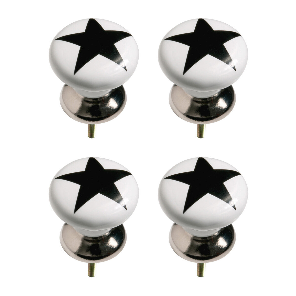 Set of 4 Star Drawer Knobs