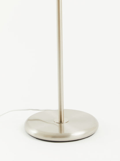 Forma Chrome Floor Lamp with Cream Shade