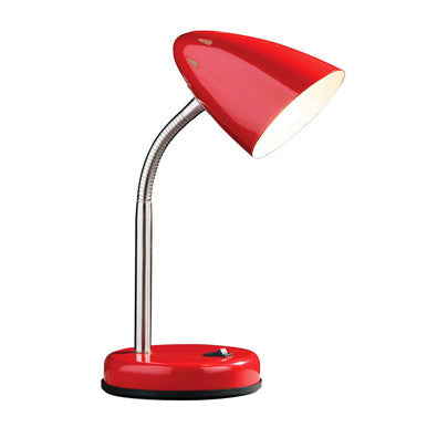 Flexi Red Gloss Desk Lamp