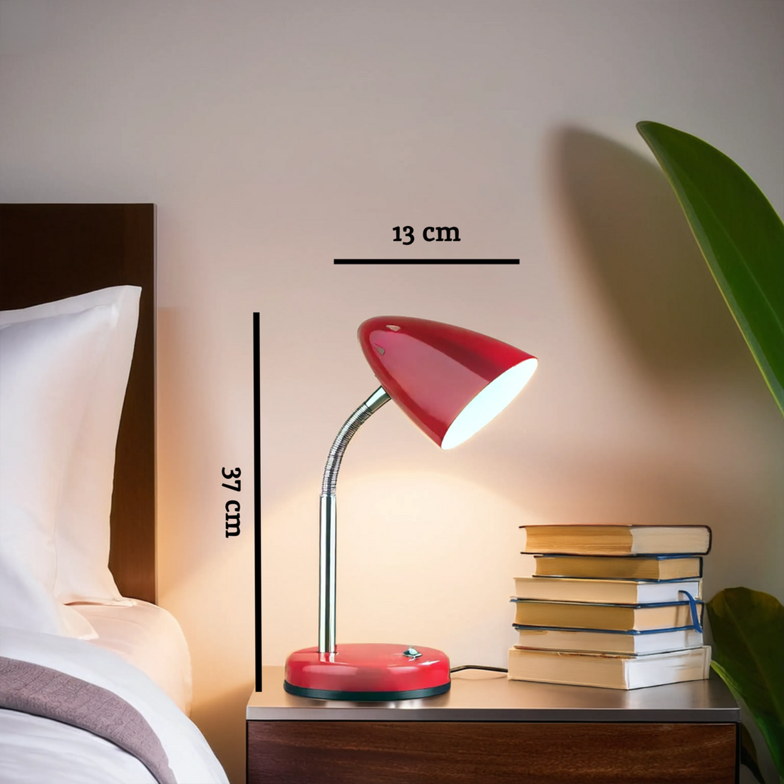 Flexi Red Gloss Desk Lamp - image 8