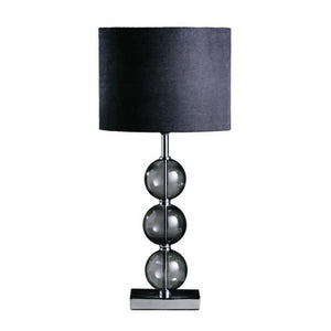 Black Suede Effect Shade Table Lamp | Mistro