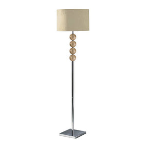 Cream Suede Effect Shade Floor Lamp | Mistro
