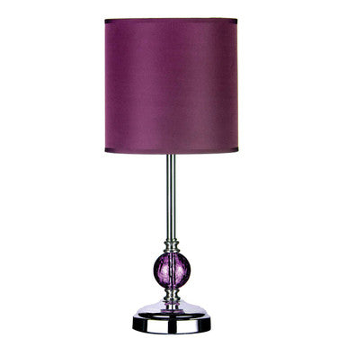 Crackle Glass Purple shade Table Lamp - image 1