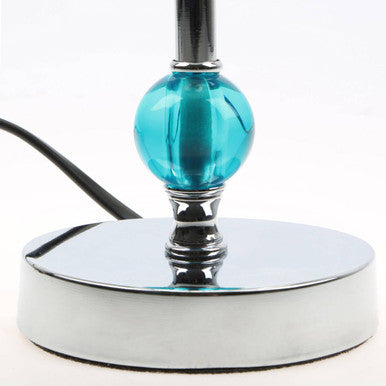 Evaine Teal Acrylic Ball Table Lamp - image 3
