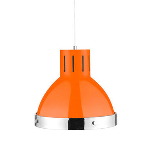 Orange and Chrome Pendant Light | Jasper