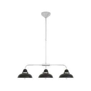Black and Chrome 3 Light Pendant Light | Jasper