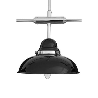 Jasper Black And Chrome 3 Light Pendant Light