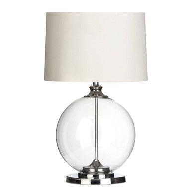 Edna Natural Linen Shade Table Lamp