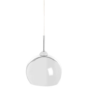 Osborn Chrome And White Inside Pendant Light