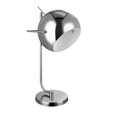Osborn Chrome And White Inside Table Lamp