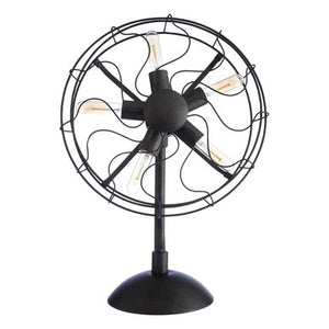 Vintage Fan Shape Table Lamp | Trissoni