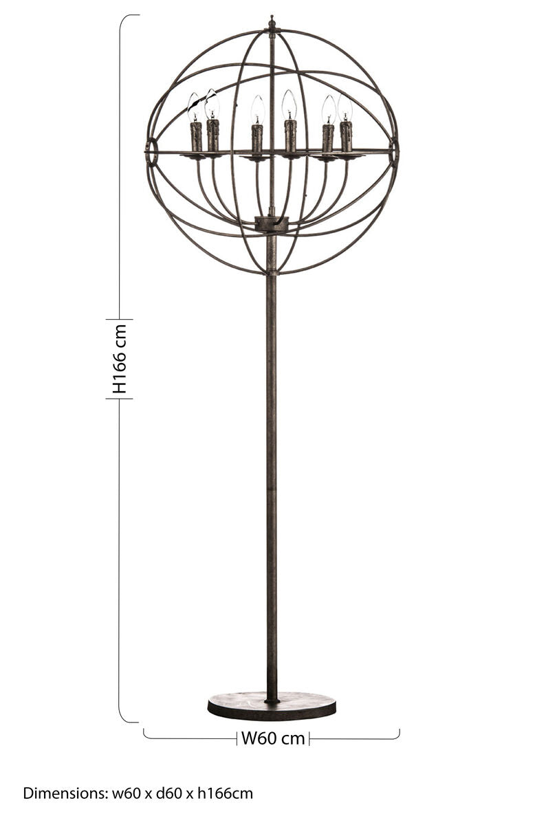 Orbital 6 Arm Floor Lamp