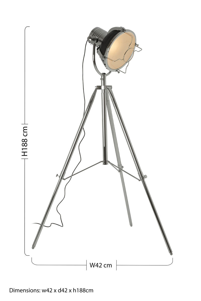 Industrial Revolution Matt Black Floor Lamp - image 8