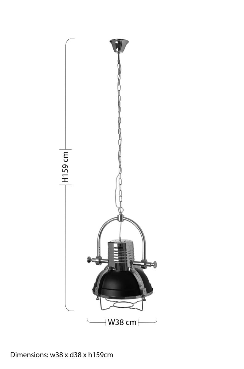 Industrial Revolution Black Pendant Light - image 7