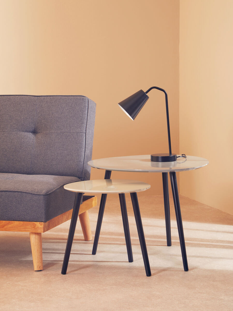 Black Metal Modern Desk Lamp | Shaina