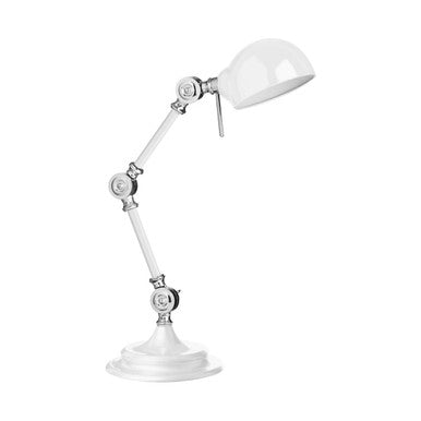 Ivanna Library y White Adjustable Desk Lamp