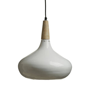 Stockholm White Curved Pendant Light