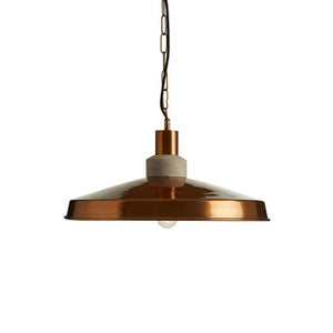 Stockholm Copper Finish and Aluminium Pendant Light