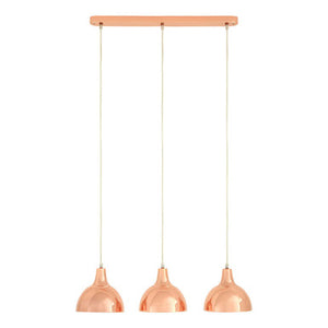Jasper 3 Pendant Light with Copper Finish