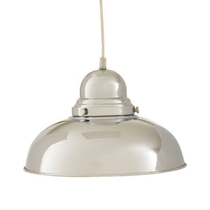 Jasper Chrome Finish Bowl Shaped Pendant Light