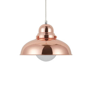 Jasper Bell Shaped Pendant Light with Copper Finish