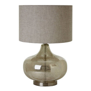 Grey Fabric Shade Table Lamp | Luz