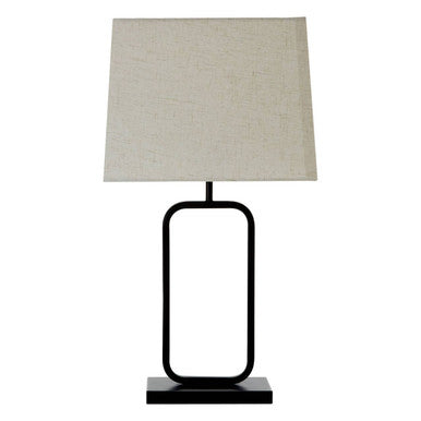 Lucas Natural and Black Table Lamp