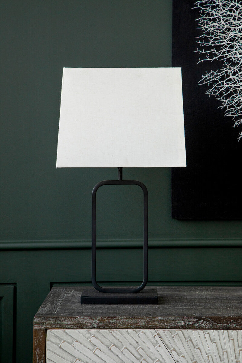 Lucas Natural and Black Table Lamp - image 5